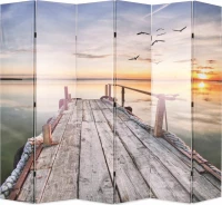 vidaXL Διακοσμητικό Παραβάν από Καμβά 228x180cm