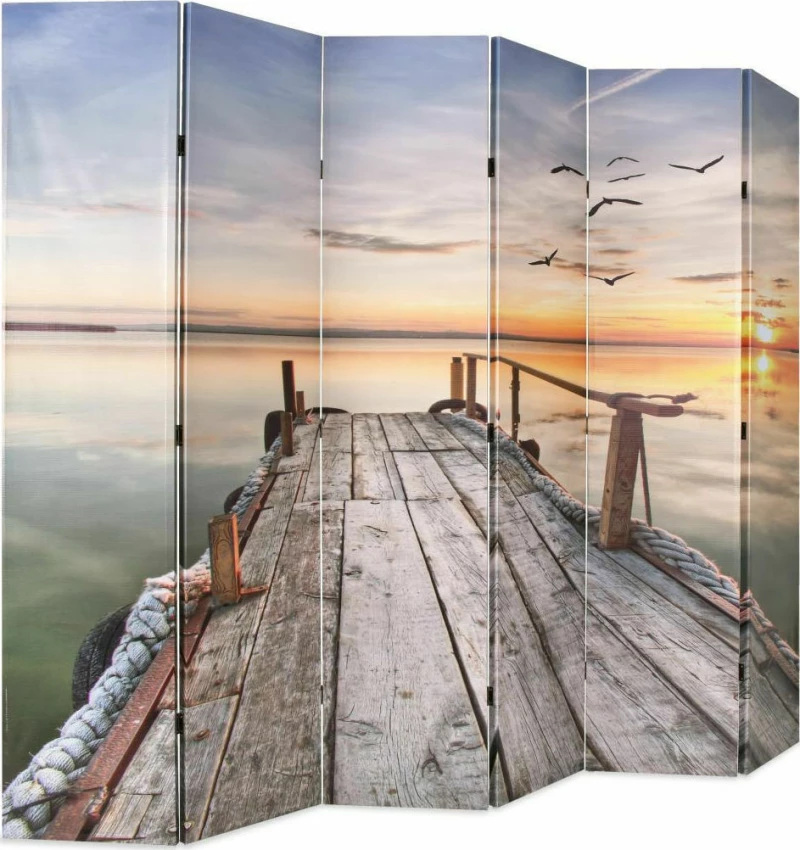 vidaXL Διακοσμητικό Παραβάν από Καμβά 228x180cm