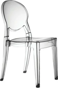 Καρέκλα 45x52x87(45) scabdesign igloo - smoked transparent