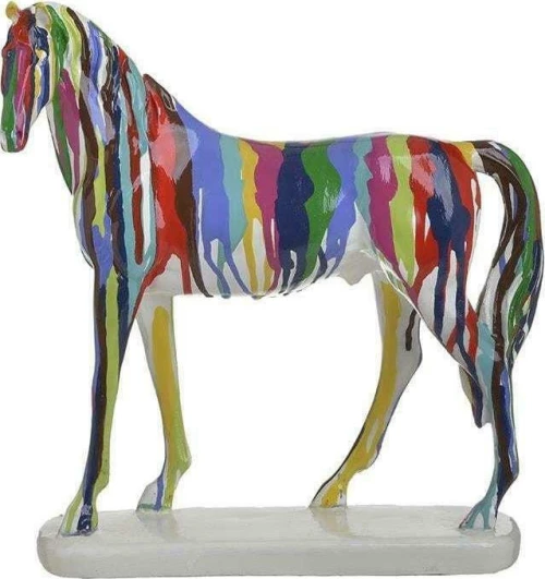 Inart Διακοσμητικό Άλογο Πολυρητίνης 26.5x10x29cm