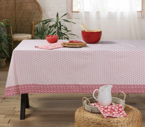 Nef-Nef Τραπεζομάντηλο Αλέκιαστο 140x140 Tradition Pink