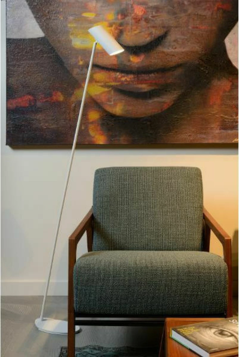 Lucide Lightning Hester Φωτιστικό Δαπέδου Λευκό με Ύψος 137cm