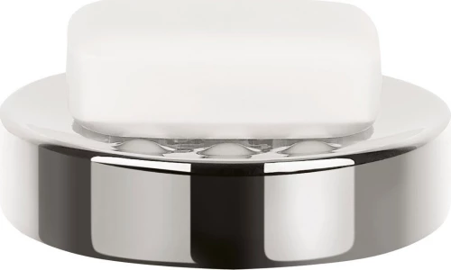 Dimitracas Tube Ribbed 03129.001 Σαπουνοθήκη Επιτραπέζια Inox Ασημί