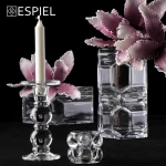 Espiel Σετ Κηροπήγια Γυάλινα 8x7.8x7.8cm 6τμχ