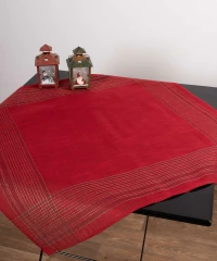 Silk Fashion 2467 Χριστουγεννιάτικο Τραπεζοκαρέ 140x140cm