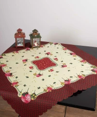 Silk Fashion Χριστουγεννιάτικο Καρέ 90x90cm