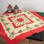 Silk Fashion Χριστουγεννιάτικο Καρέ 90x90cm - Κερί