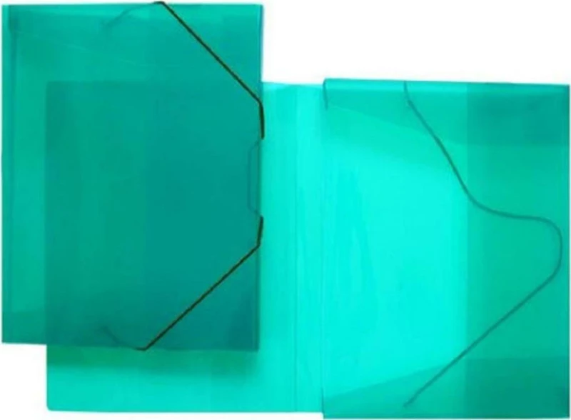 Φ-Plast Κουτί Αρχειοθέτησης με Λάστιχο 25x33x3cm Πράσινο 84017