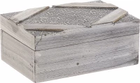 Inart Διακοσμητικό Κουτί Ξύλινο 15x6cm