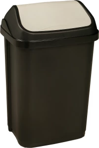 Κάδος Απορριμάτων Με Καπάκι Keeeper Swantje Γραφίτης 25lt 33, 5x25, 5x53, 5υψ 2507101