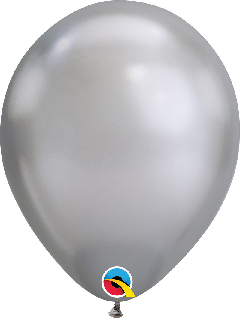 Λάτεξ 28cm Ασημί Chrome 25τμχ