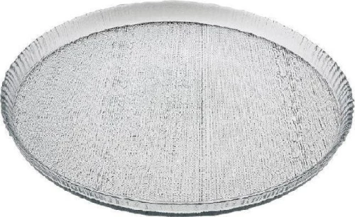 Espiel Lutra Πιάτο Γλυκού Γυάλινο Διάφανο με Διάμετρο 17cm