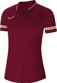 Nike Dri-FIT Academy Αθλητική Γυναικεία Polo Μπλούζα Μπορντό