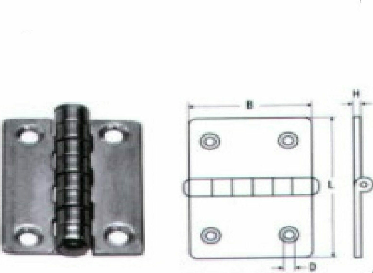 Μεντεσές Inox A4 M8049 e - M8049-E