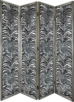 Artekko Διακοσμητικό Παραβάν Herero Μεταλλικό 45x185cm