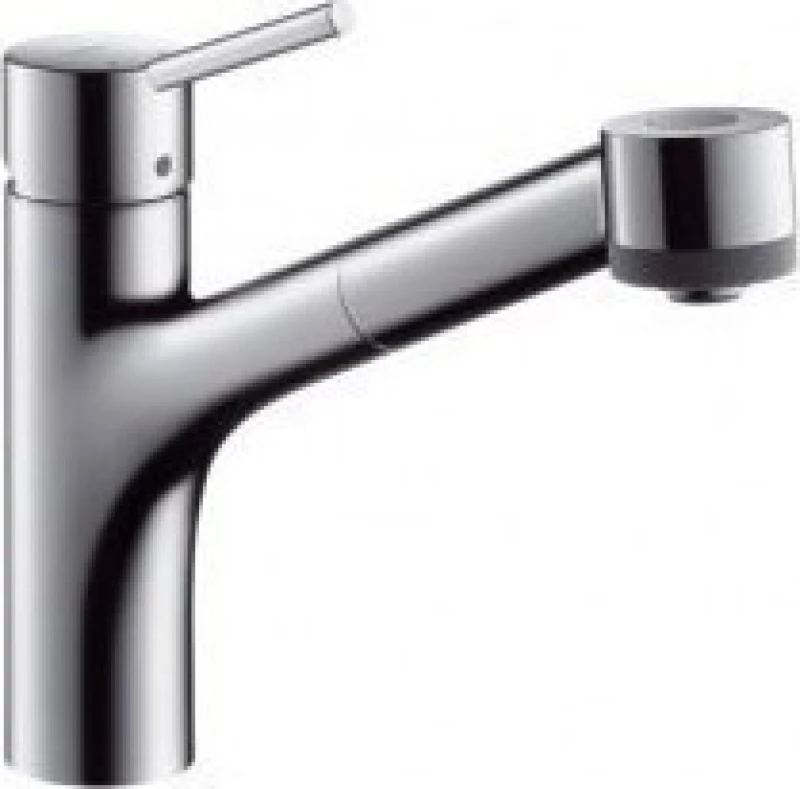 Hansgrohe Talis S Μπαταρία Κουζίνας Πάγκου με Ντουζ Ασημί