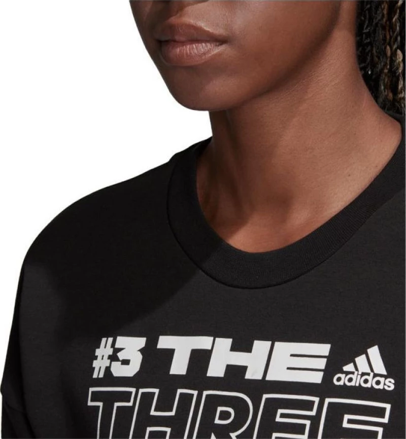Adidas Γυναικείο Φούτερ Μαύρο