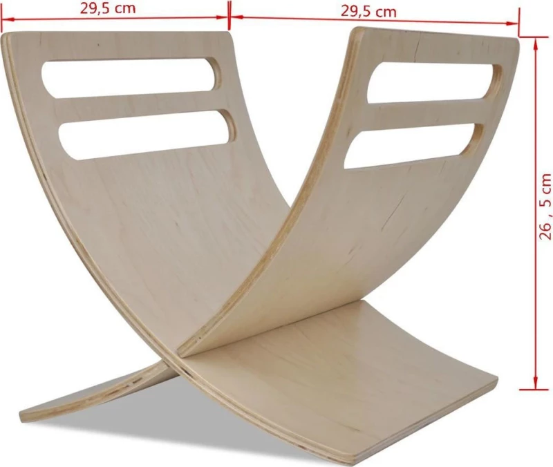 vidaXL Θήκη Περιοδικών Ξύλινη 29.5x26.5x29.5cm