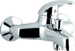 Ideamix Eco FX5101CZ Αναμεικτική Μπαταρία Μπανιέρας Ασημί