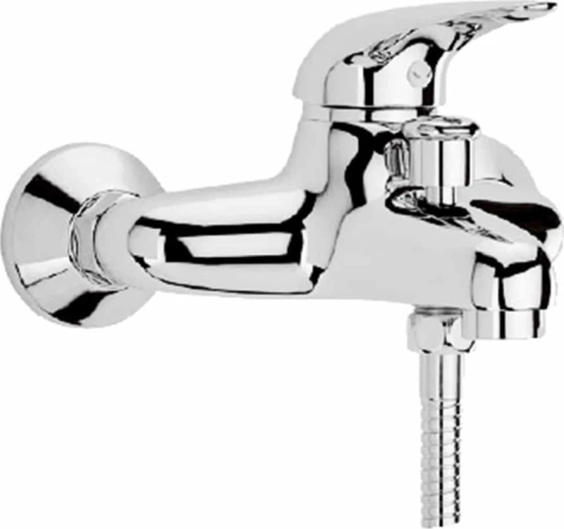 Ideamix Eco FX5101CZ Αναμεικτική Μπαταρία Μπανιέρας Ασημί