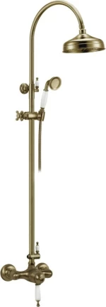 Bugnatese Oxford CD6336 Bronze-White Στήλη Ντουζ με Μπαταρία CD6336-220300