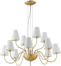 Fan Europe Canto Πολυέλαιος 12xG9 Ø83cm με Καπέλα Χρυσός I-CANTO/12