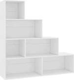 Βιβλιοθήκη/Διαχωριστικό Χώρου Λευκό 155x24x160 εκ. Μοριοσανίδα
