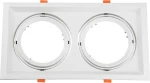 GloboStar 77854 Μεταλλικό Πλαίσιο Σποτ για 77854 AR111 33.5x17.5cm Λευκό