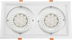 GloboStar 77854 Μεταλλικό Πλαίσιο Σποτ για 77854 AR111 33.5x17.5cm Λευκό