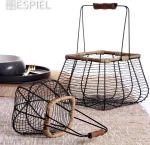 Espiel Διακοσμητικό Καλάθι Μαύρο 14x14x25cm