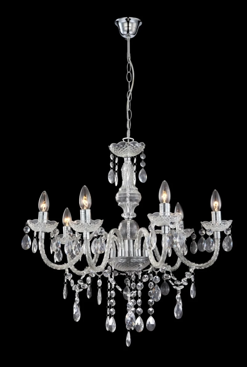Globo Lighting Cuimbra Πολυέλαιος με Κεράκια Διάφανος 63116-6
