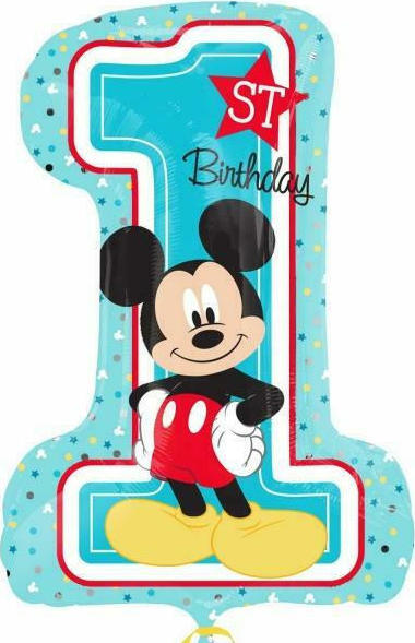 Μπαλόνι 1st Birthday Mickey Mouse 48x71cm