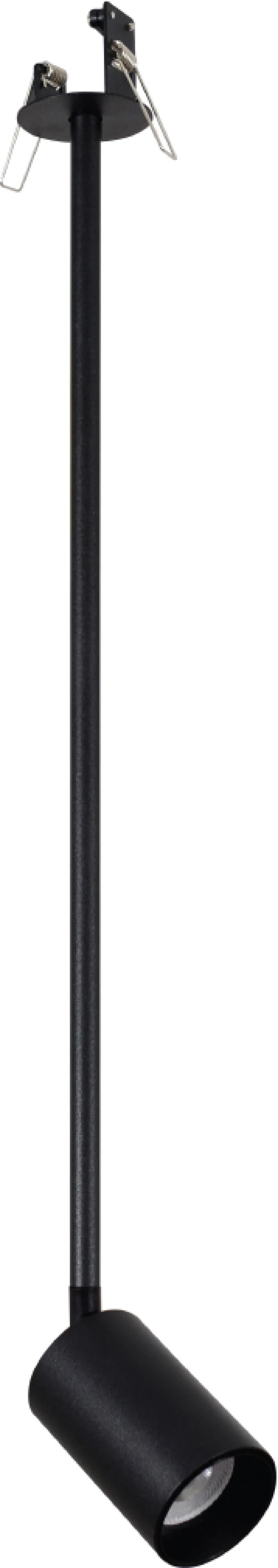 VK Lighting VK/03190/B/70 Μονό Σποτ με Ντουί GU10 σε Μαύρο Χρώμα