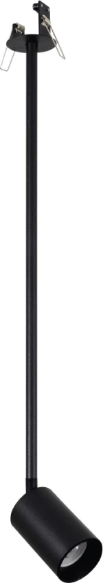 VK Lighting VK/03190/B/70 Μονό Σποτ με Ντουί GU10 σε Μαύρο Χρώμα