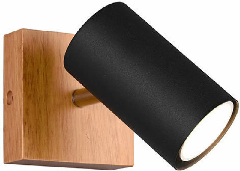 Trio Lighting Marley Μονό Σποτ με Ντουί GU10 σε Μαύρο Χρώμα