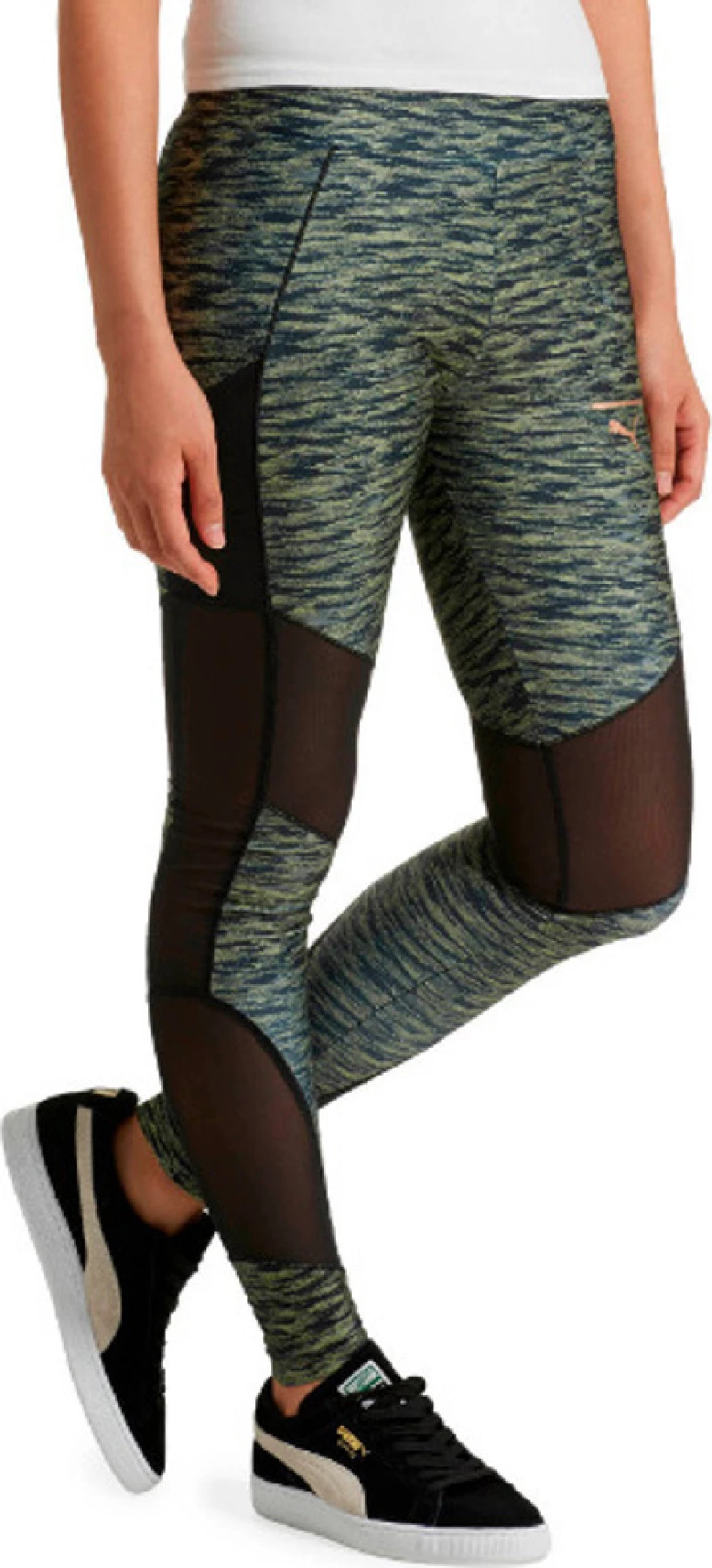 Puma All Over Print Rope Αθλητικό Γυναικείο Μακρύ Κολάν Πράσινο