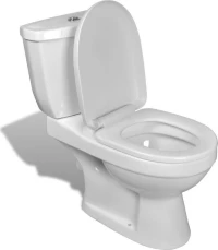 vidaXL 240549 Λεκάνη Δαπέδου με Καζανάκι