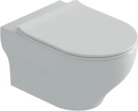 Olympia Clear Λεκάνη Κρεμαστή White Matt Rimless