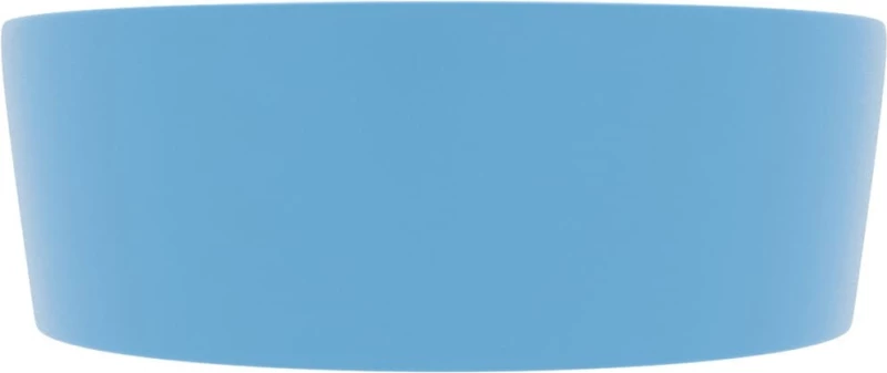 vidaXL 147033 Επικαθήμενος Νιπτήρας Κεραμικός 36x36cm Γαλάζιος