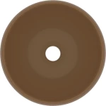 vidaXL 147007 Επικαθήμενος Νιπτήρας Κεραμικός 40x40cm Καφέ