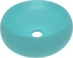 vidaXL 147002 Επικαθήμενος Νιπτήρας Κεραμικός 40x40cm Πράσινος