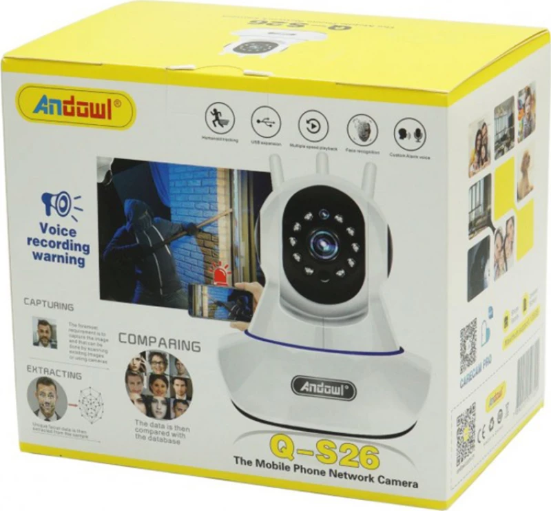 Andowl IP Wi-Fi Κάμερα 1080p Αδιάβροχη Q-S26