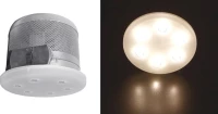 Adeleq Γυάλινο Σποτ Χωνευτό με Ενσωματωμένο LED 17x17cm Λευκό
