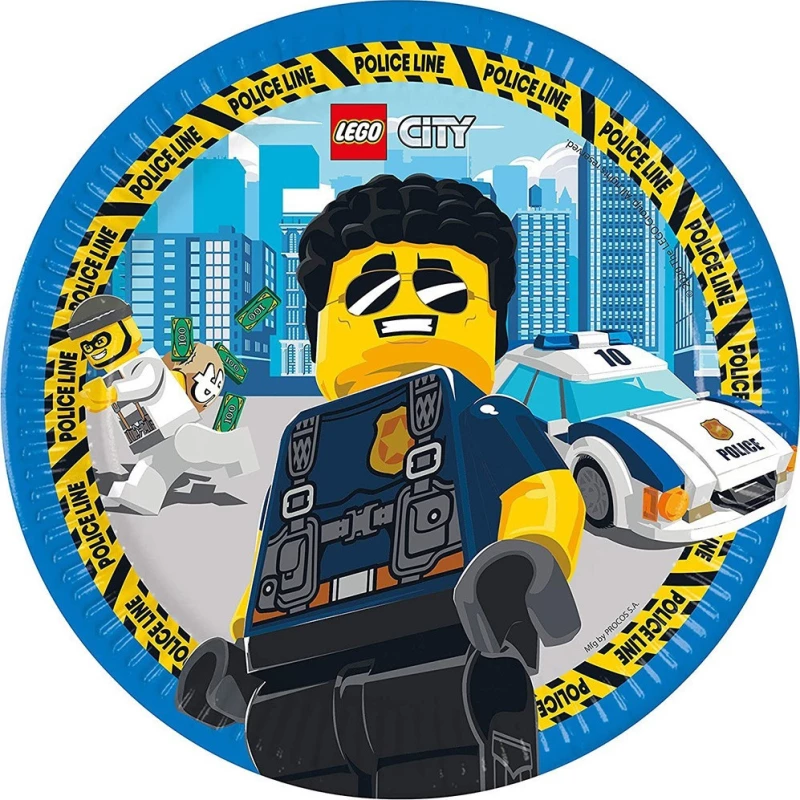Procos Πιάτα Lego City New Generation 23 cm 092246 8τμχ