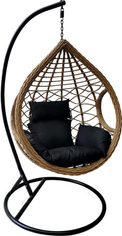 Κούνια Φωλιά Madrid Rattan 105x105x197cm