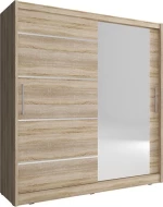 Ντουλάπα Mazoo Συρόμενη με Καθρέφτη 180x62x200cm