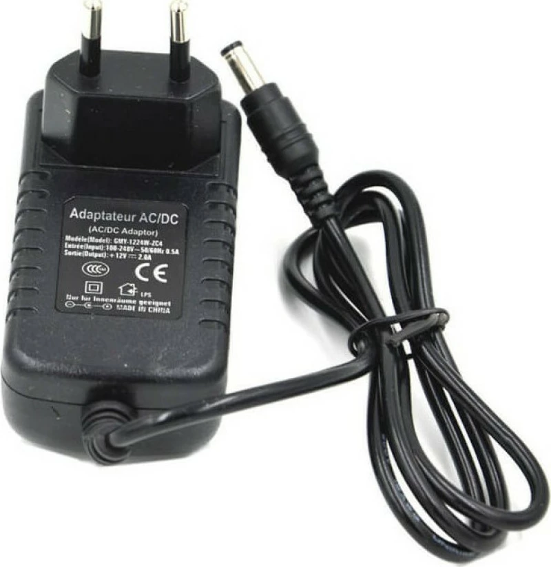 12V 2A Dc Power Supply With Barrel Jack