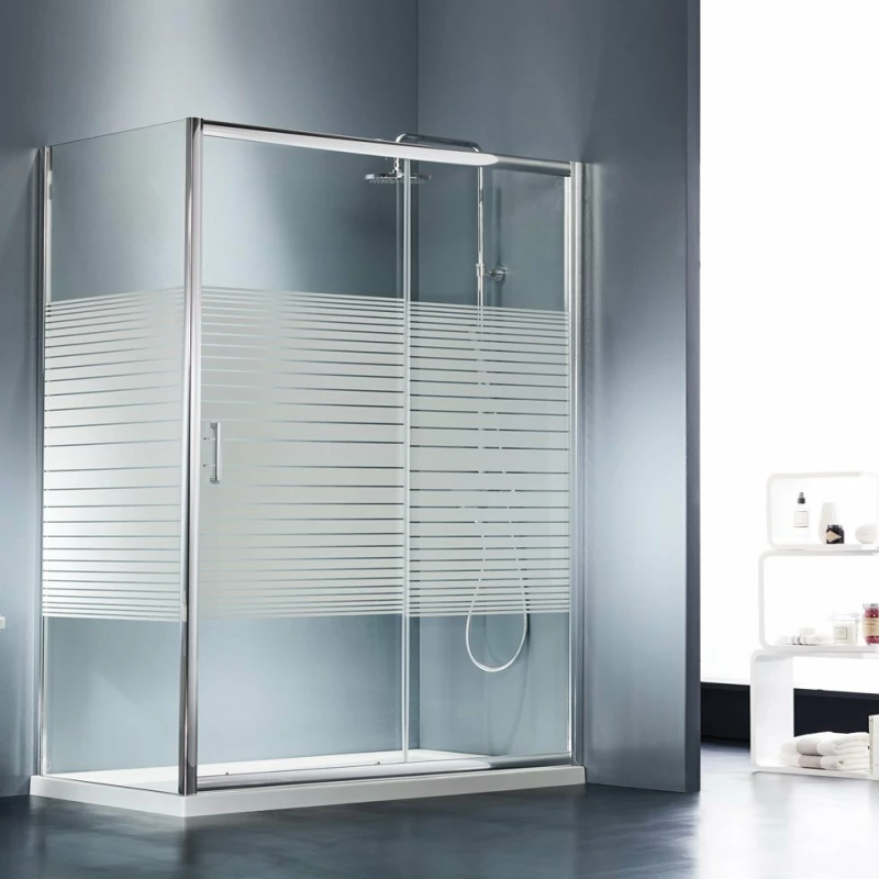 Starlet Slider Διαχωριστικό Ντουζιέρας 117-121x180cm Stripes