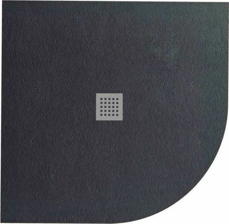 Karag Pietra Ημικυκλική Ντουζιέρα 90x90cm Ardesia