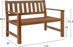 HM5407 Νάξος Παγκάκι 0613054 112x61x84.5cm